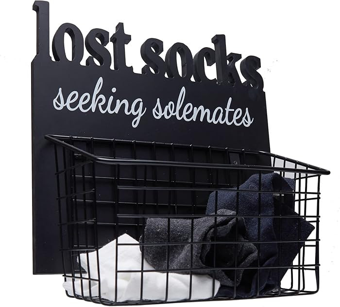 Cutout Letters Lost Socks - Laundry Room Organization, Farmhouse Laundry Room Decor And Accessori... | Amazon (US)
