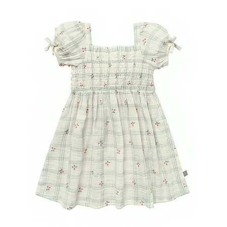 Modern Moments by Gerber Toddler Girl Smocked Dress with Bows, Sizes 12M-5T | Walmart (US)