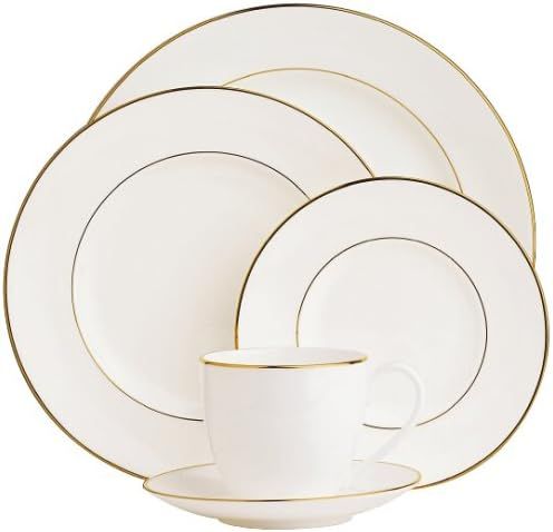 Lenox Continental Dining Gold Dinner Plate, 1.57 LB, White | Amazon (US)