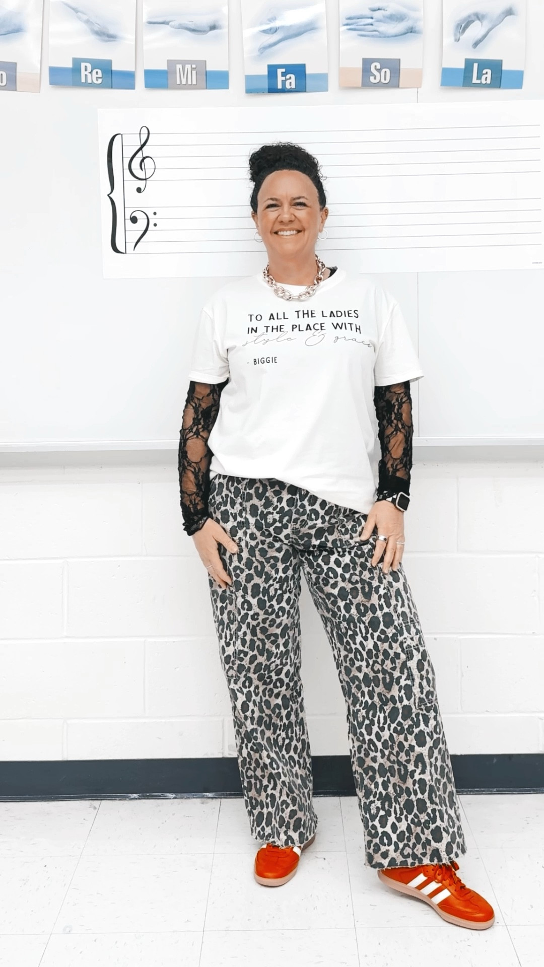 I’m 5’4, 173lbs
Tshirt: XL
Pants: M (I shortened them myself)
Lace shirt: L
Sneakers: TTS

#LTKMidsize #LTKPetite #LTKOver40