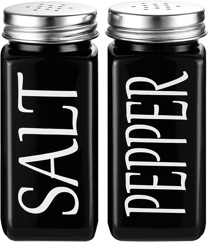 DWTS DANWEITESI Large Black Salt and Pepper Shakers Set,Cute Salt and Pepper Shakers,For Black Ki... | Amazon (US)