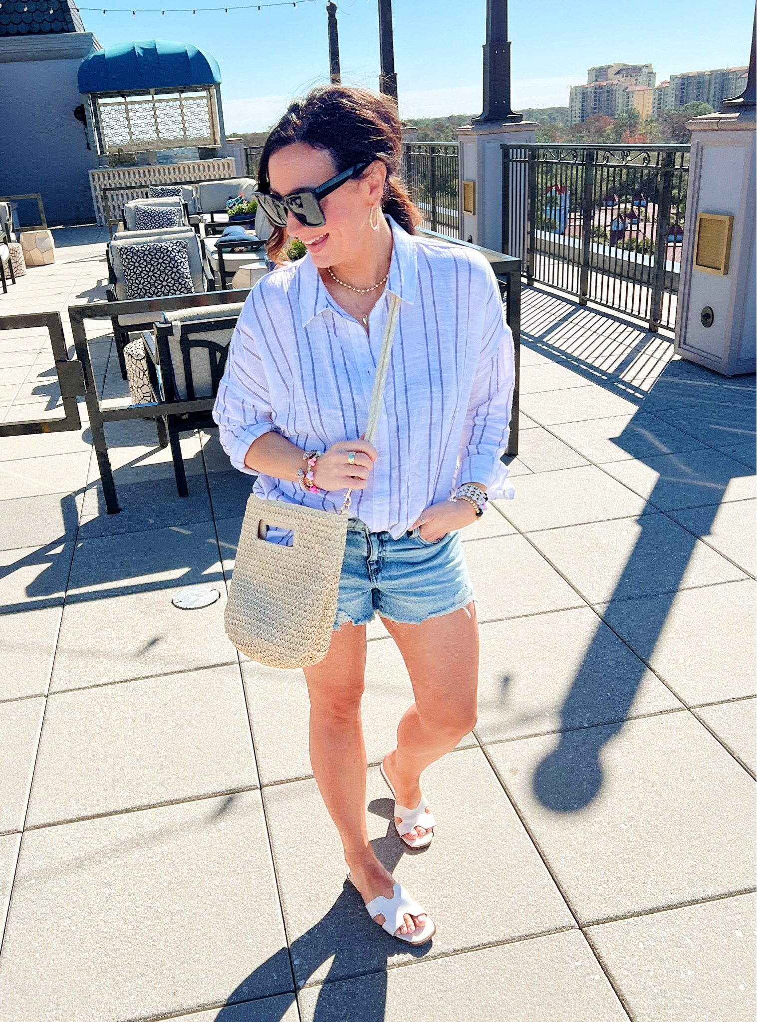 Best Target top! In a small & it’s oversized - small shorts - true size sandals 

#LTKtravel #LTKfindsunder50 #LTKstyletip