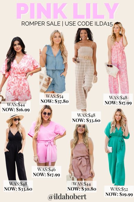 Pink lily — romper sale + get 15% off with code ilda15!🤩🤩

Spring fashion, summer fashion, spring outfit, summer outfit, vacation outfit, resort wear, romper, jumpsuit, dress

#LTKsalealert #LTKstyletip #LTKfindsunder50