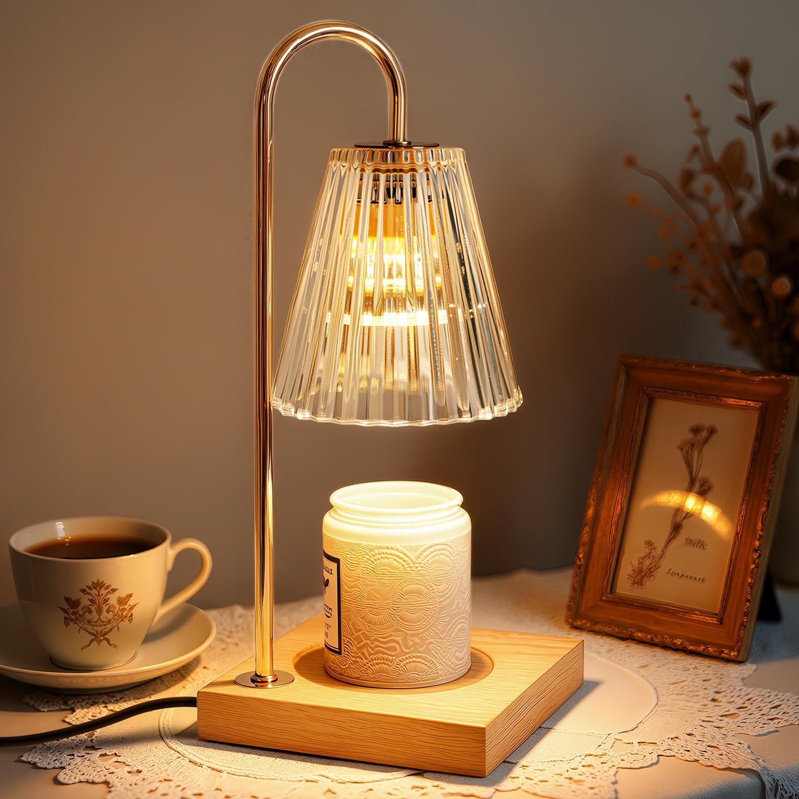 Candle Warmer Lamp with Timer Dimmer, Birthday Gifts for Mom Women Friend Sister, House Warming G... | Amazon (US)