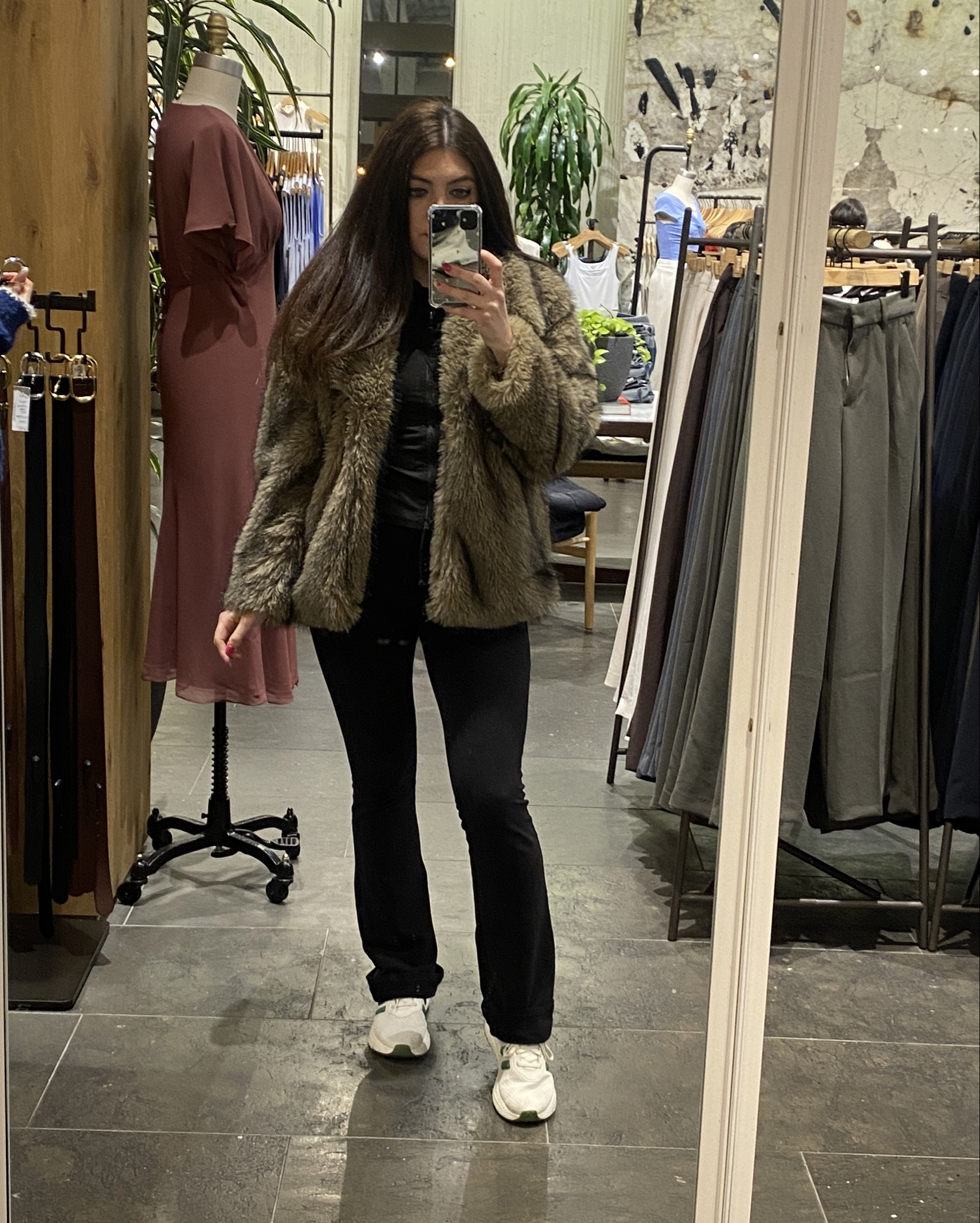 Obsessed with my faux fur coat - fave for the winter season 🤎 runs oversized, but get your regular size. I’m a size small 🤍

#LTKWorkwear #LTKStyleTip #LTKSaleAlert