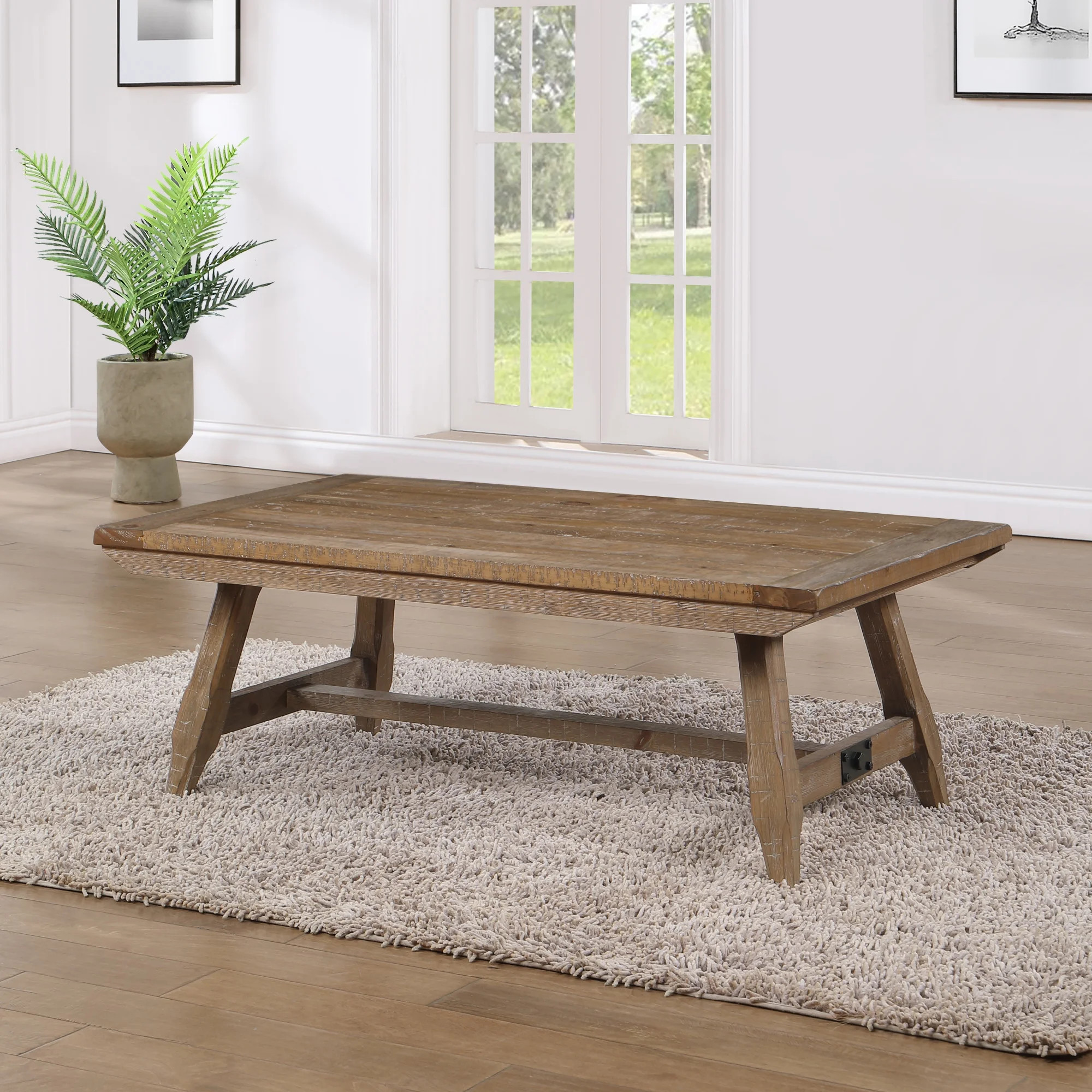 Steve Silver Riverdale Indoor 54.75"H Coffee Table, Driftwood Brown | Walmart (US)
