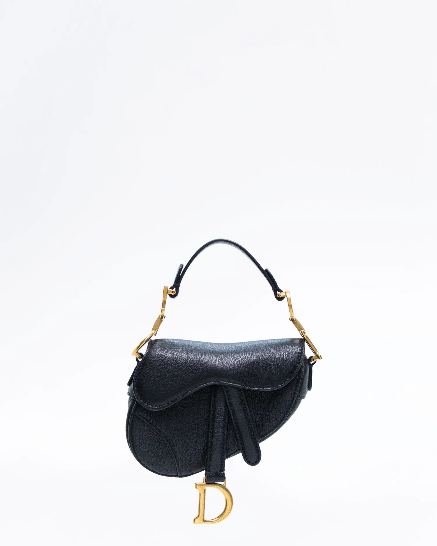 Micro Leather Saddle Bag | Vivrelle