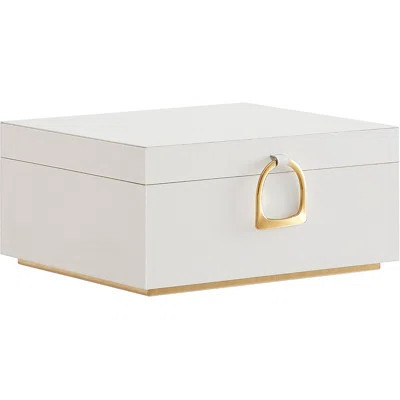 2-Layer Jewelry Box, Jewelry Organizer With Handle, Removable Jewelry Tray, Jewelry Storage, Floating Effect, 8.1 X 9.4 X 4.3 Inches, Gift Idea, White | Wayfair North America