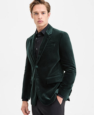HUGO by Hugo Boss Men's Slim-Fit Solid Velvet Sport Coat - Macy's | Macy's