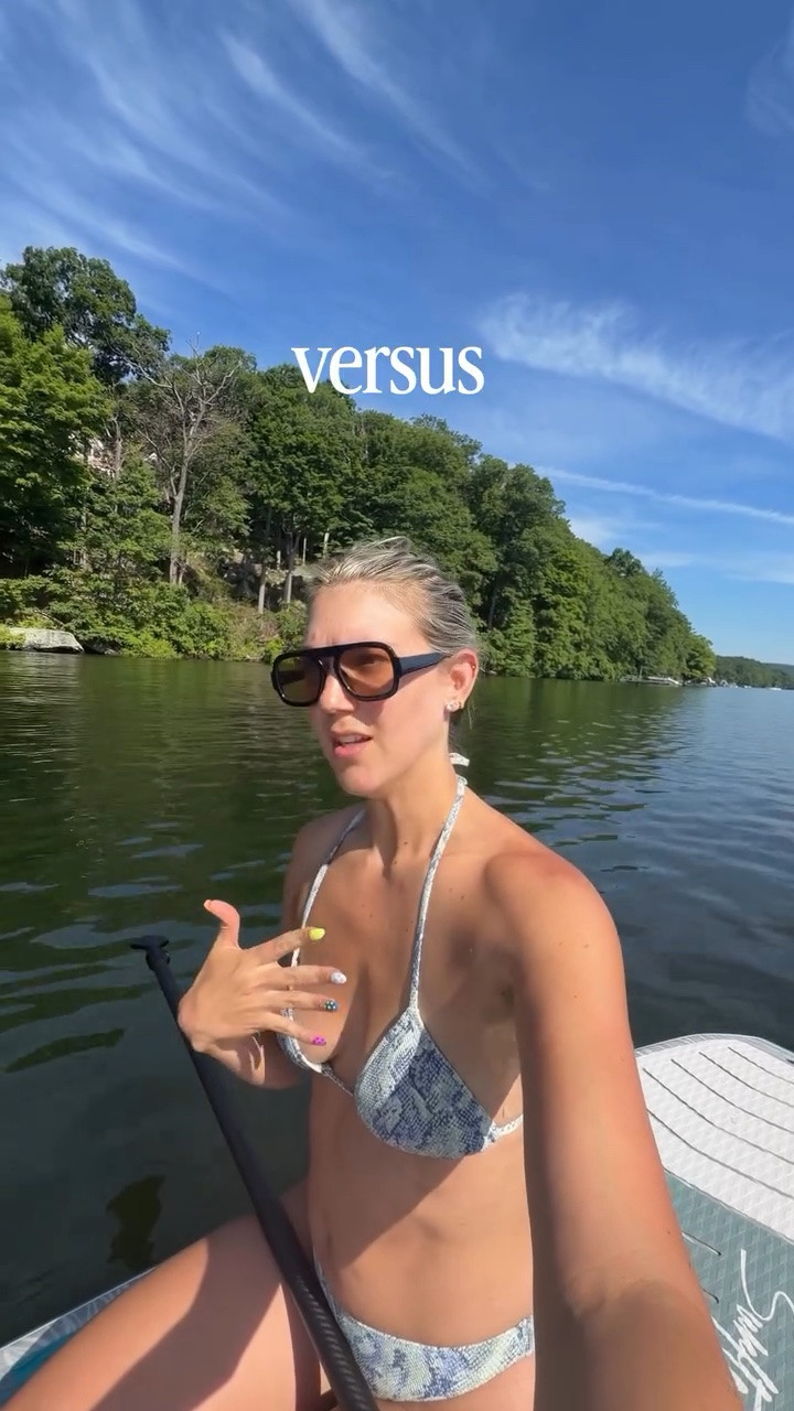 What are you saying yes to this summer? @Aerie bikini and my favorite Amazon sunglasses 🕶️ 🩵

#LTKSwim #LTKdayinmylife #LTKSeasonal