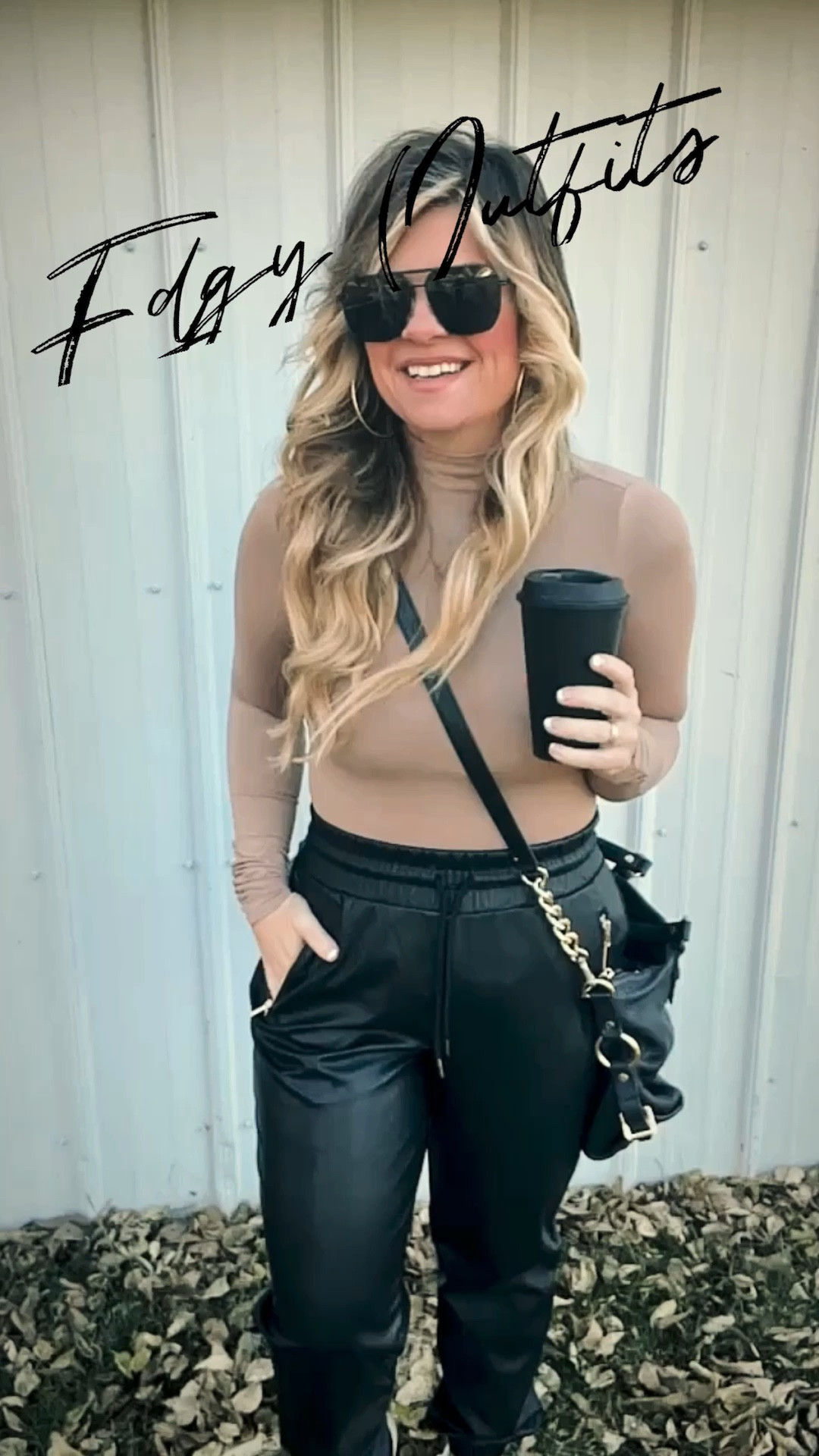 Edgy but conservative outfits
Edgy outfit ideas 
Reels
TikTok 
Black joggers
Black leather bags 
Skims tops
Black sunglasses
Vests
Black hat with stocking hat
Bougie coat
Utility coat
Joggers
#edgy 
#skims 
#alo 
#jackets
#outfit

Casual Edgy Outfit Ideas! #fashion

I love the bodysuits with joggers! It brings style and edge to a casual look. 

The first look I filmed my YouTube3 in. The bodysuit is from Skims. #skims
 I film in the same tops over and over again. Stylist tip: wear the same things over and over that work for you. This outfit is linked on LTK @Brandi Sharp

The camel vests are my number one sellers for game day outfits and cold weather outfit ideas. The hat and matte black sunglasses really bring in the edge. Camel is still color of the year. It stands out.

Can we talk about the bougie coat. Its faux fur. I come from the salons and I need my touch of glam in all my looks. The hood and collar. Gah! Show stopper. With the hair. Gah Pinterest called. LOL.

Ladies I share on LTK up to four times a day. Please follow my shop for exclusive content. 

Can you tell I love my gear.

The utility jackets are trending for outdoor cold weather outfits. I love jackets for pictures. They just dress you up without being dressy. LOL. 

The black hat with the stocking hat is a great way to style your favorite hats. I live in Nebraska and it gets so cold so covering my head is essential.

Life is too short to wear boring clothes. We're all about edgy outfits, cozy winter ideas, and that touch of glam to make you shine. Ready to level up your wardrobe? Shop the blog on my LTK Brandi Sharp. #WardrobeGoals #FashionBlogger

Which one is your favorite? I did casualize the leather pants with leather joggers. I like casual with a touch of glam and edge. So a utility coat with fur fringe! Lol! The stocking hat with a baseball hat gets tons of compliments. It’s stylish and edgy. #outfitinspiration #winter #fashion #winteroutfit #edgyoutfits #ltkfashion #pinterestaesthetic


#LTKVideo #LTKbeauty #LTKSeasonal