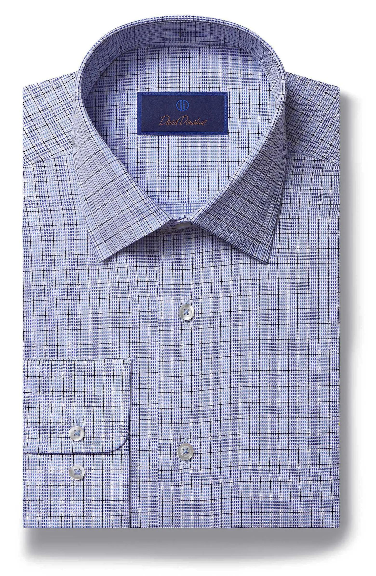 Regular Fit Textured Check Dress Shirt | Nordstrom