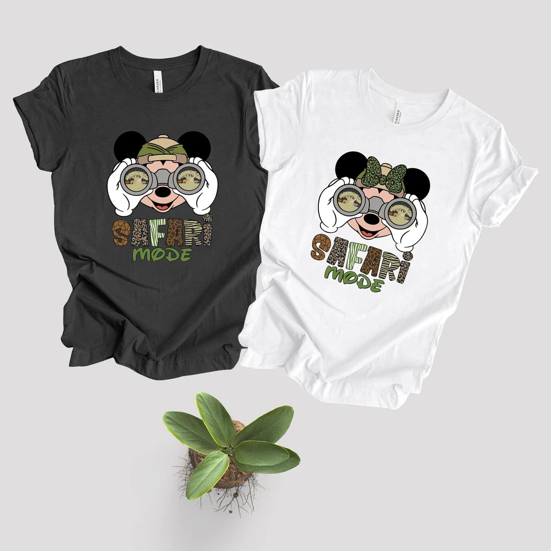 Disney Safari Mode Shirt, Vintage Animal Kingdom Shirt, Mickey Minnie Mouse Safari Shirt, Disney ... | Etsy (US)