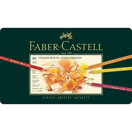 Faber-Castell 60 Ct Polychromos Artists Color Pencil Tin | Walmart (US)