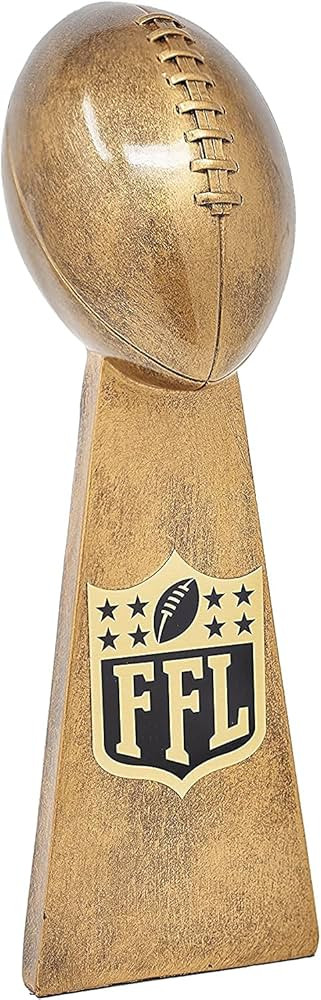 X-Zone Fantasy Football Trophy Realistic Fantasy League Winner’s Cup Lombardi Trophy Elegant & ... | Amazon (US)