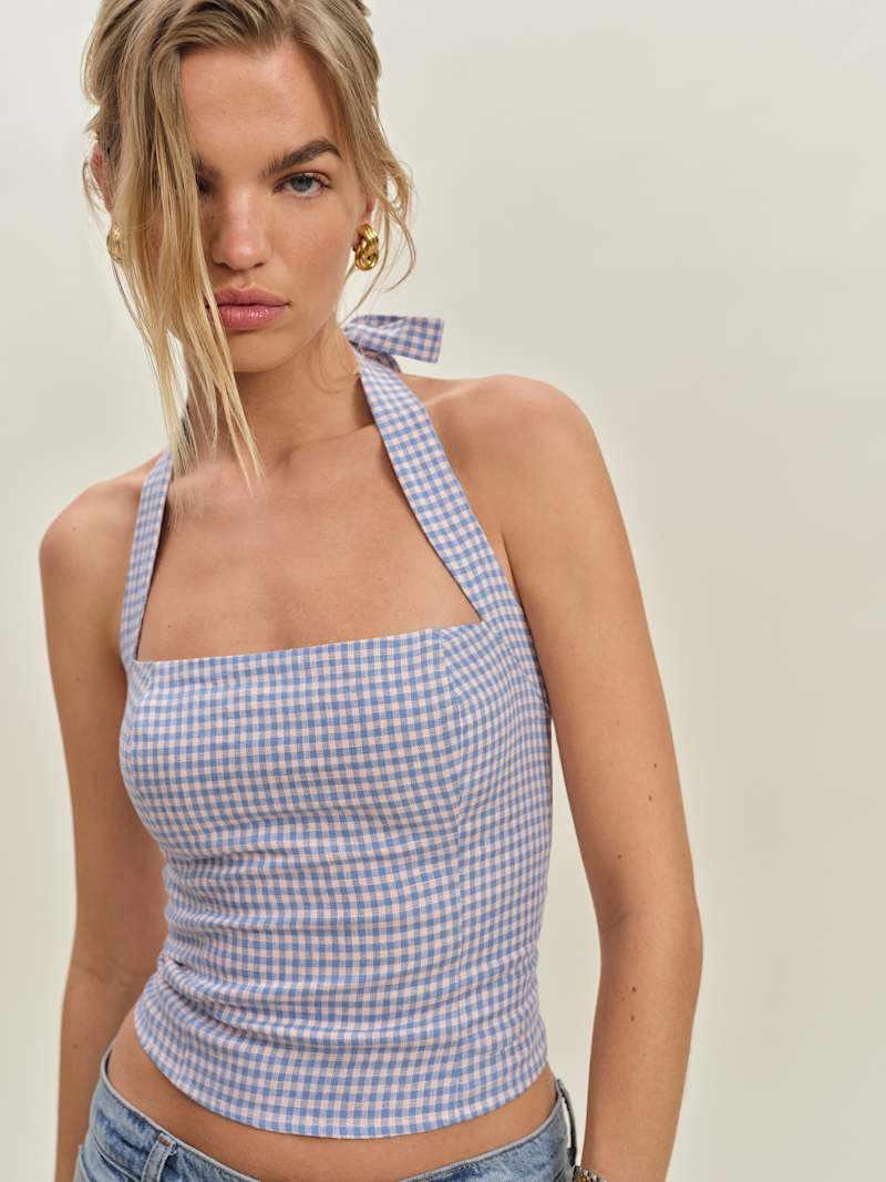 Malika Linen Top | Reformation (Global)