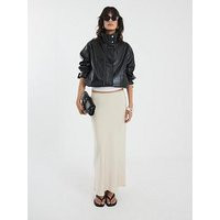 River Island Faux Leather Funnel Neck Jacket | Very (UK)