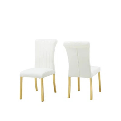2P Side Chair Channel Tufted Back Seat Contemporary Dining Furniture | Wayfair North America