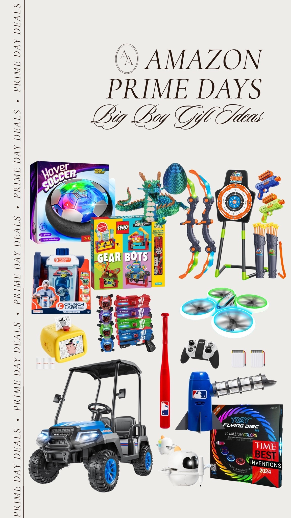 Gift ideas for the big boys! Linking lots more on sale for Amazon Prime Days that would all make for great gift ideas! 

Boy mom || boy gift guide || big boy gift ideas || Amazon toys || Amazon prime || big deal days