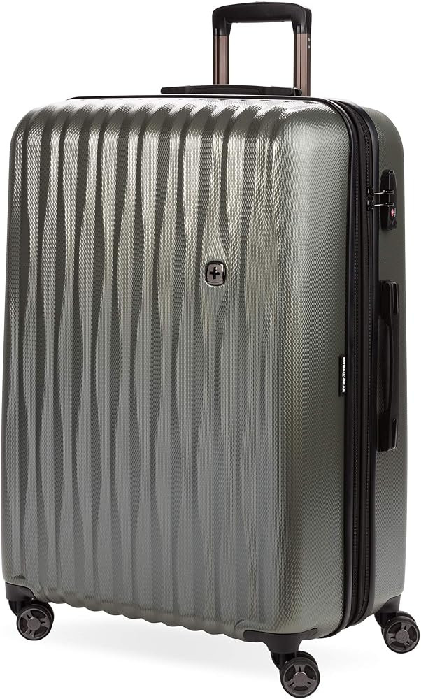 SwissGear 7272 Energie Expandable Hardside Luggage with Spinner Wheels and TSA Lock, Gunmetal, Ch... | Amazon (US)