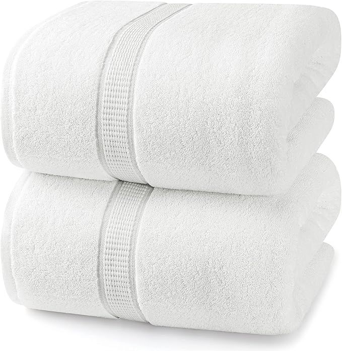 Utopia Towels - Luxurious Jumbo Bath Sheet 2 Piece - 600 GSM 100% Ring Spun Cotton Highly Absorbe... | Amazon (US)