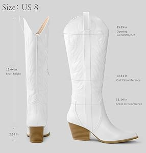 Arromic Cowgirl Boots for Women, Western Cowboy Boots for Women Knee High Tall Pointed Toe Embroi... | Amazon (US)