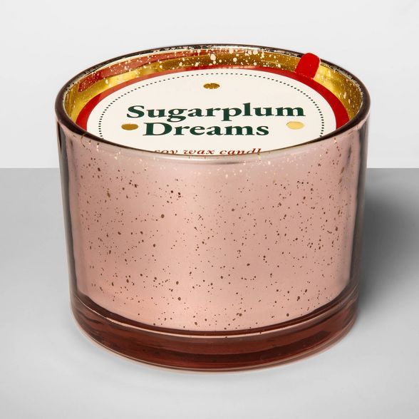 12oz Mercury Glass Jar 3-Wick Candle Sugarplum Dreams - Opalhouse™ | Target
