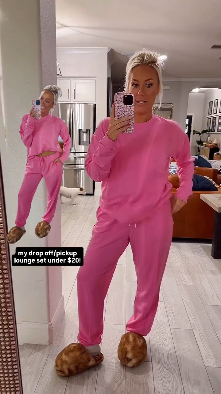 OBSESSED with the color and fit of this lounge set from Walmart - medium