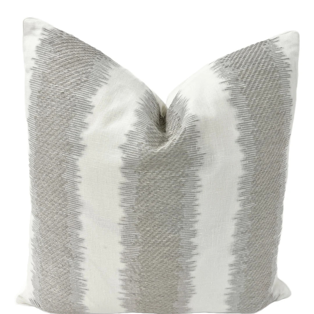 Pillow Cover, Casamance Pillow Cover, Nymphale in Acier Pillow Cover, Custom Decorative High End ... | Etsy (US)