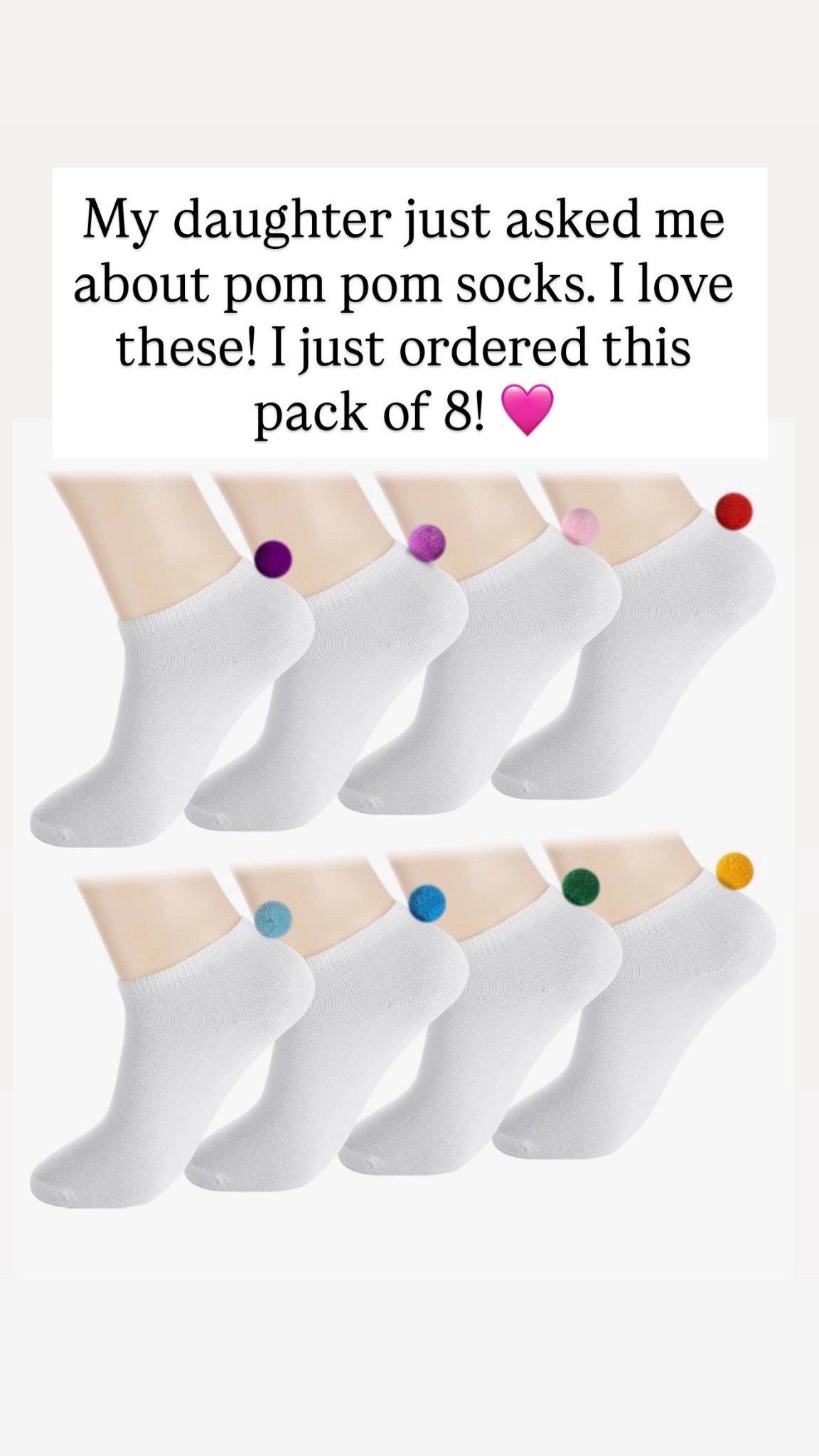 Cutest Pom Pom socks 

#LTKKids