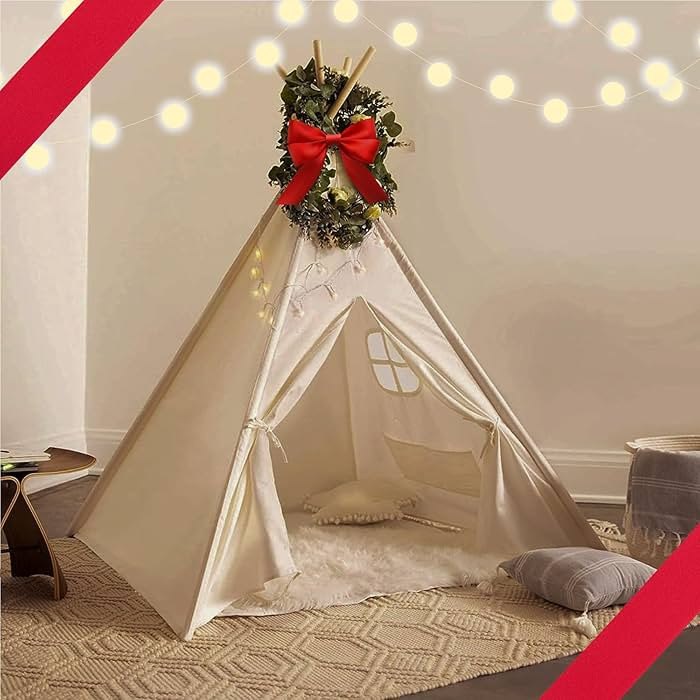 Kids Teepee Tent for Kids - with Light String | Teepee Tent for Kids | Kids Play Tent | Kids Teep... | Amazon (US)