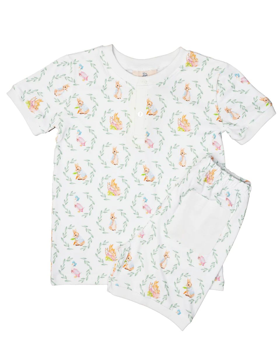 Easter Storybook Short Sleeve Pajama Set | Smockingbird Kids