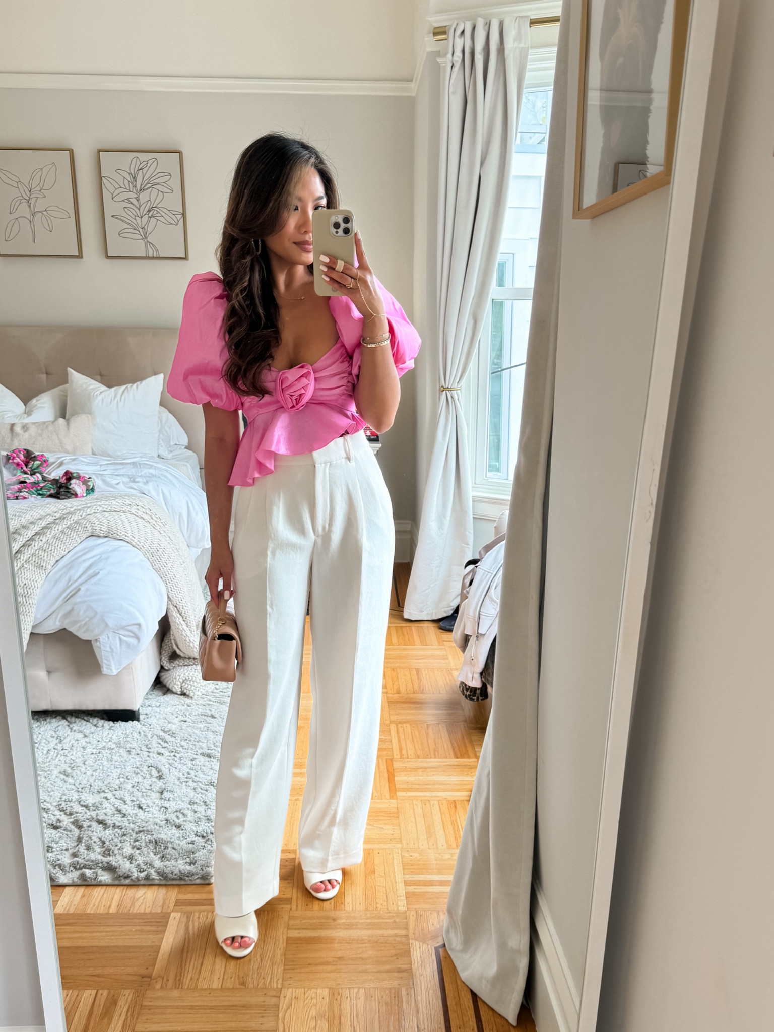 Birthday top on sale! Wearing xs 🎀

Pants - 2 short (still need heels)