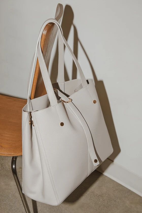 Back to Business Grey Tote | Lulus