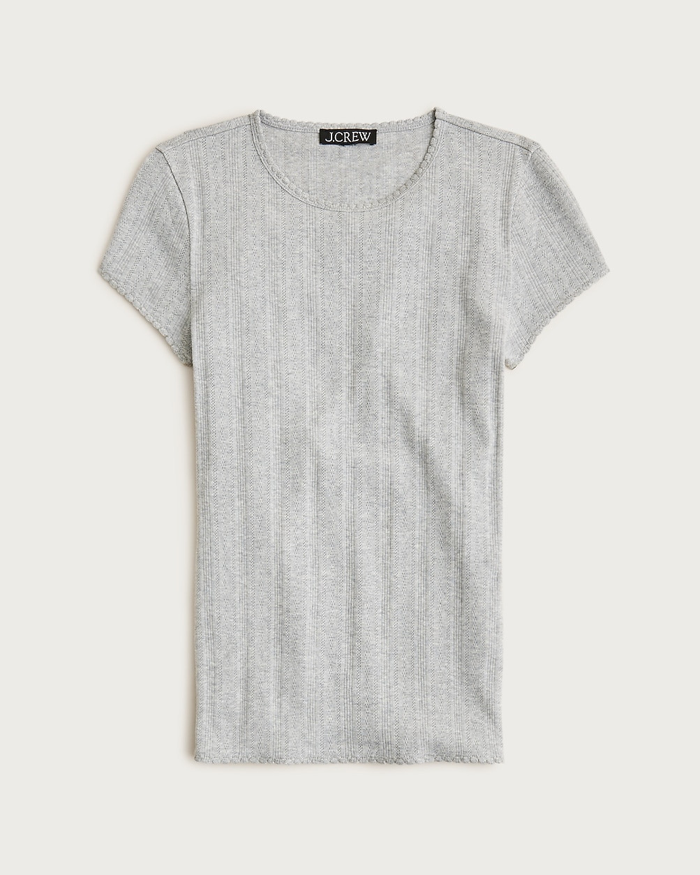 Pointelle short-sleeve T-shirt | J. Crew US