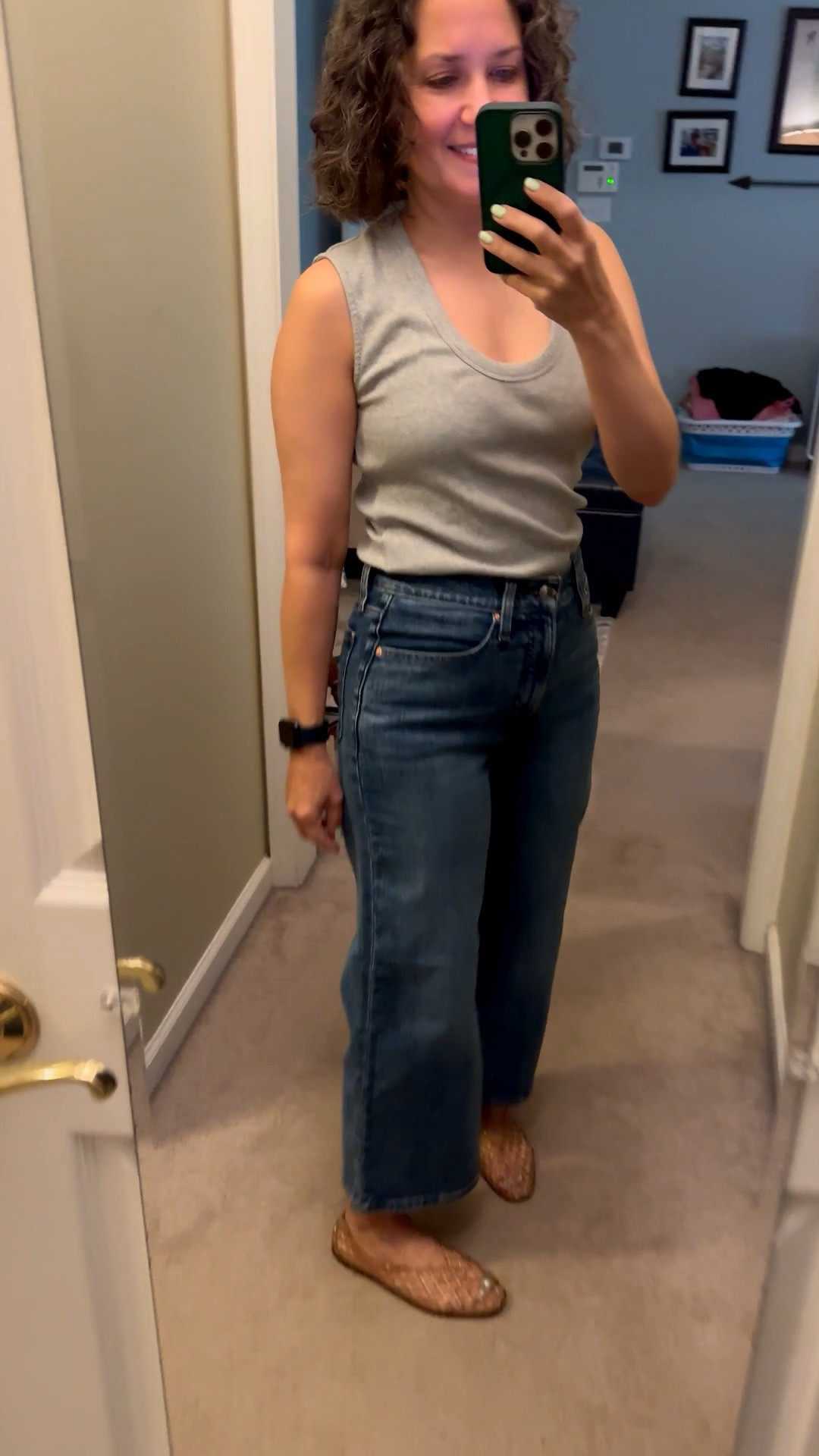 Simple spring ootd ~ gray tank, Madewell denim, Dolce Vita jam jelly flats.

#LTKdayinmylife #LTKmomlife #LTKOver40