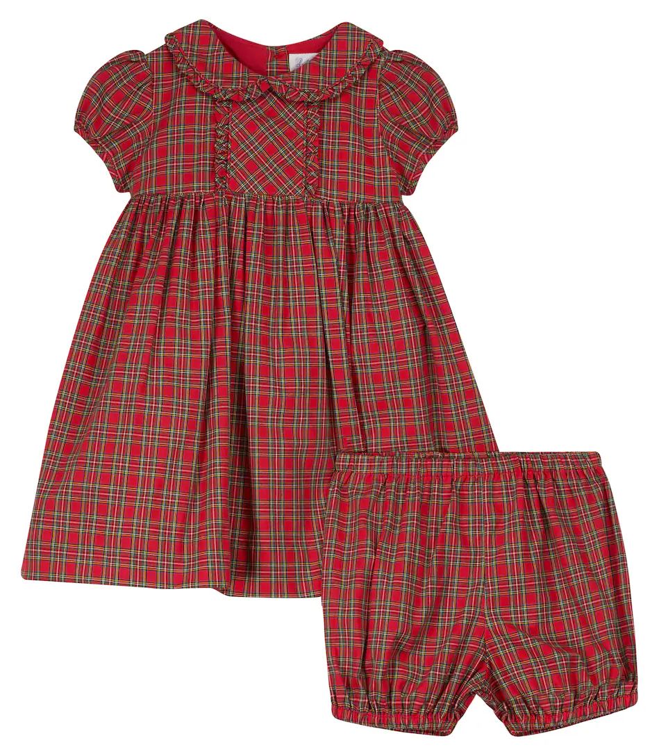 Baby checked cotton dress and bloomers set | Mytheresa (US/CA)
