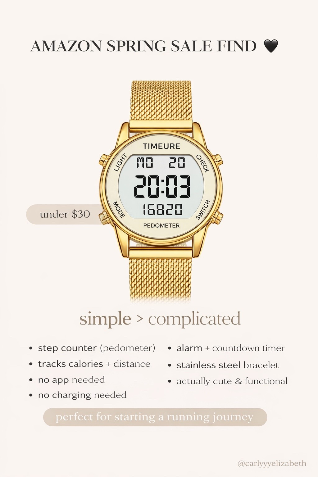 Amazon spring sale
Super affordable tracking watch  

#LTKSaleAlert #LTKActive