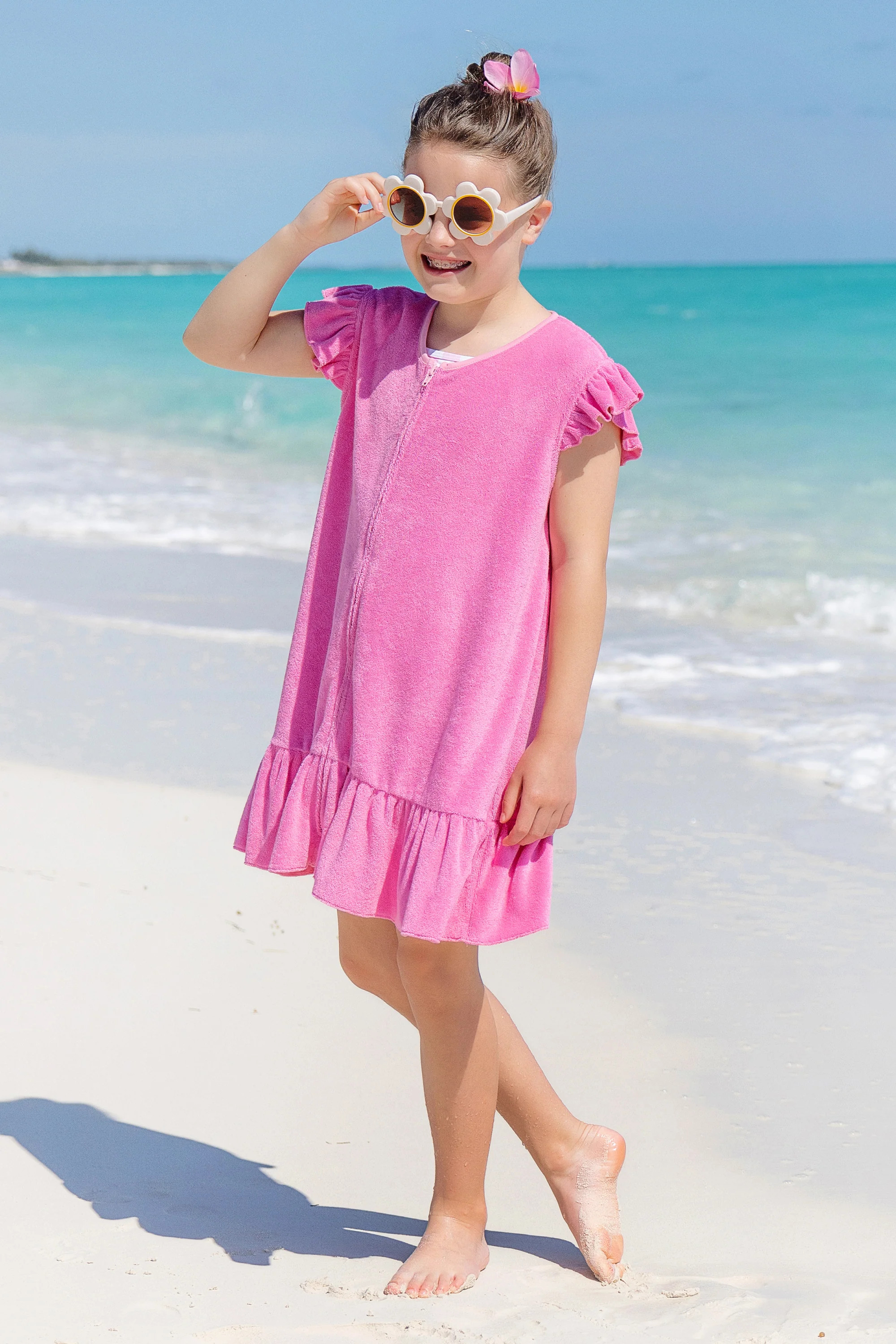 Camille Cover Up - Hamptons Hot Pink | The Beaufort Bonnet Company