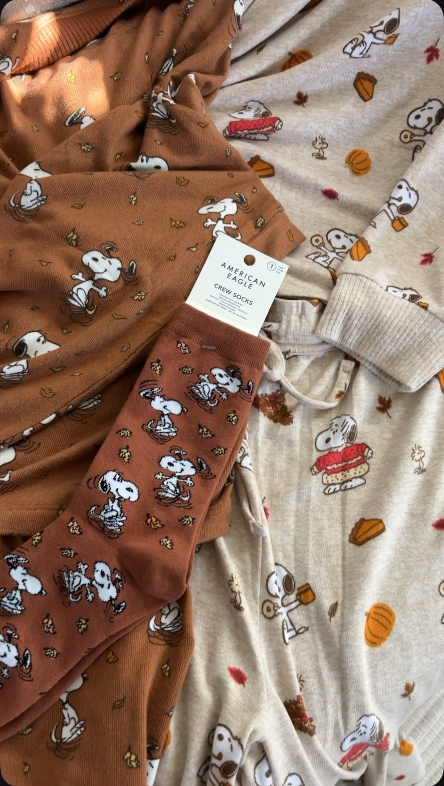 Snoopy pajamas at American Eagle are perfect for Fall and Halloween! 

#LTKStyleTip #LTKSeasonal #LTKFindsUnder50