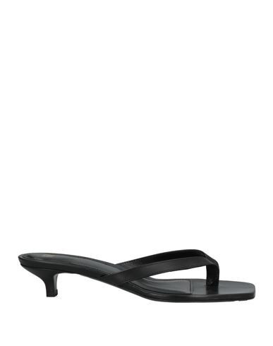 Toteme Woman Thong sandal Black Size 5 Leather | YOOX (US)