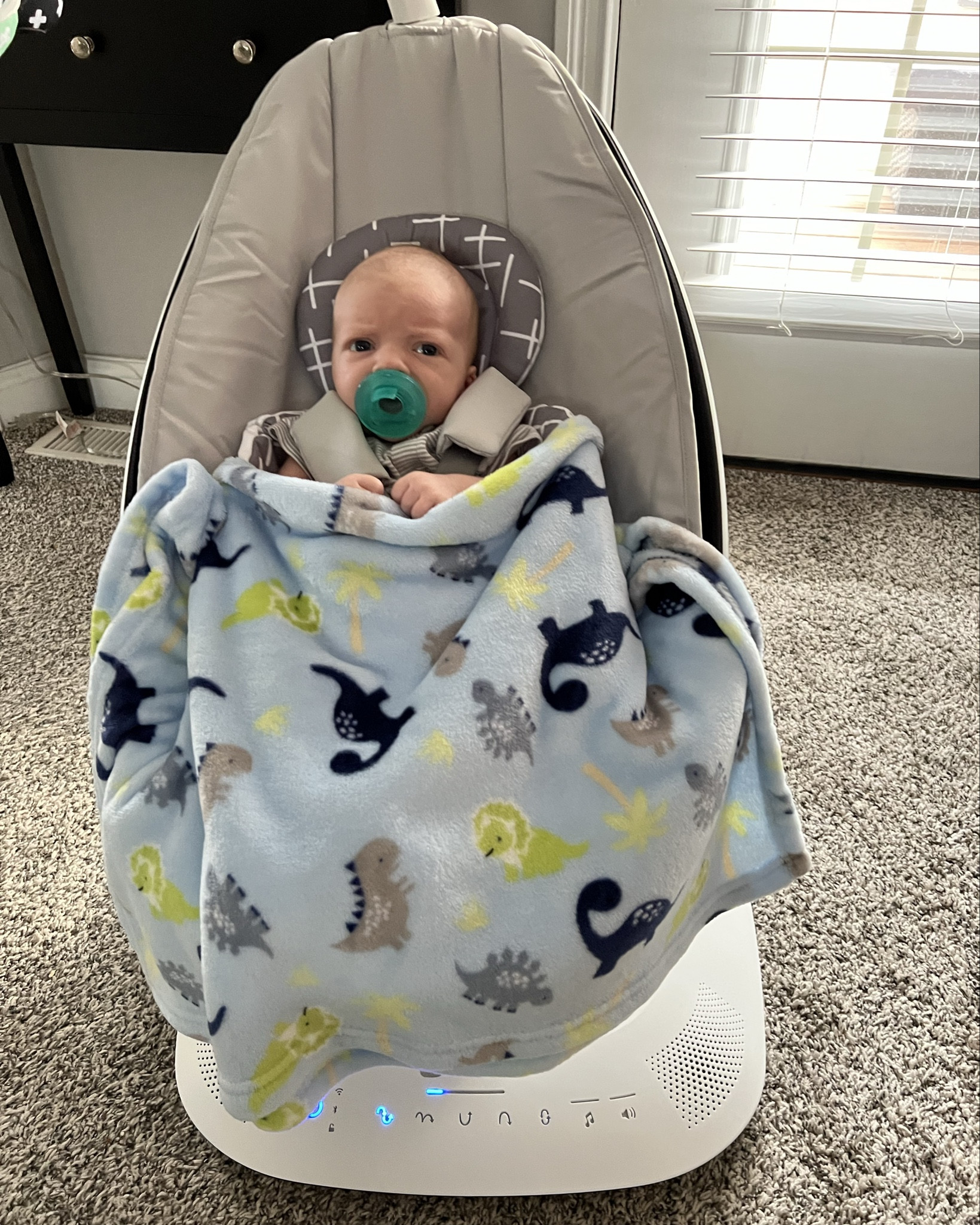 4Moms MamaRoo baby swing

Settings that mimic rocking and riding in the car. Bluetooth capable for control. Play built in 4 sounds or stream your own music through the speakers.

Great for a baby shower gift. 

#LTKFamily #LTKBaby #LTKGiftGuide