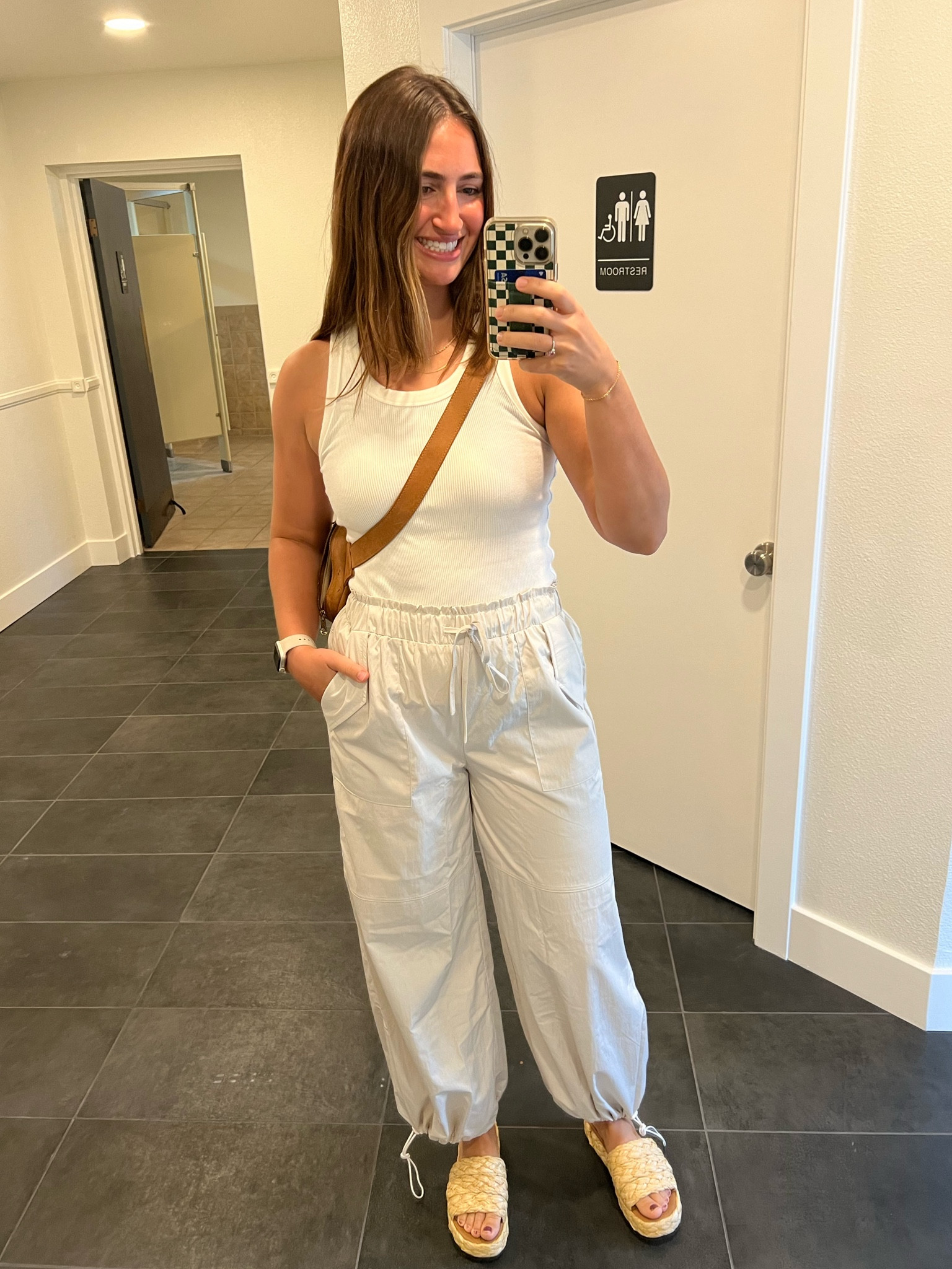 awkward selfie but cute simple outfit - these pants are perfect for summer to fall transition weather! 

#LTKFindsUnder50 #LTKSeasonal #LTKStyleTip