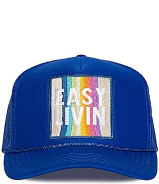 Friday Feelin' Easy Livin Baseball Cap - Blue | Dillard's