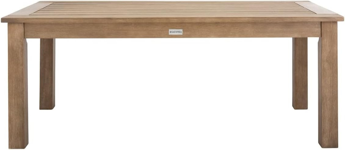 Safavieh CPT1016A Couture Santa Cruz Natural Outdoor Patio Coffee Table | Amazon (US)