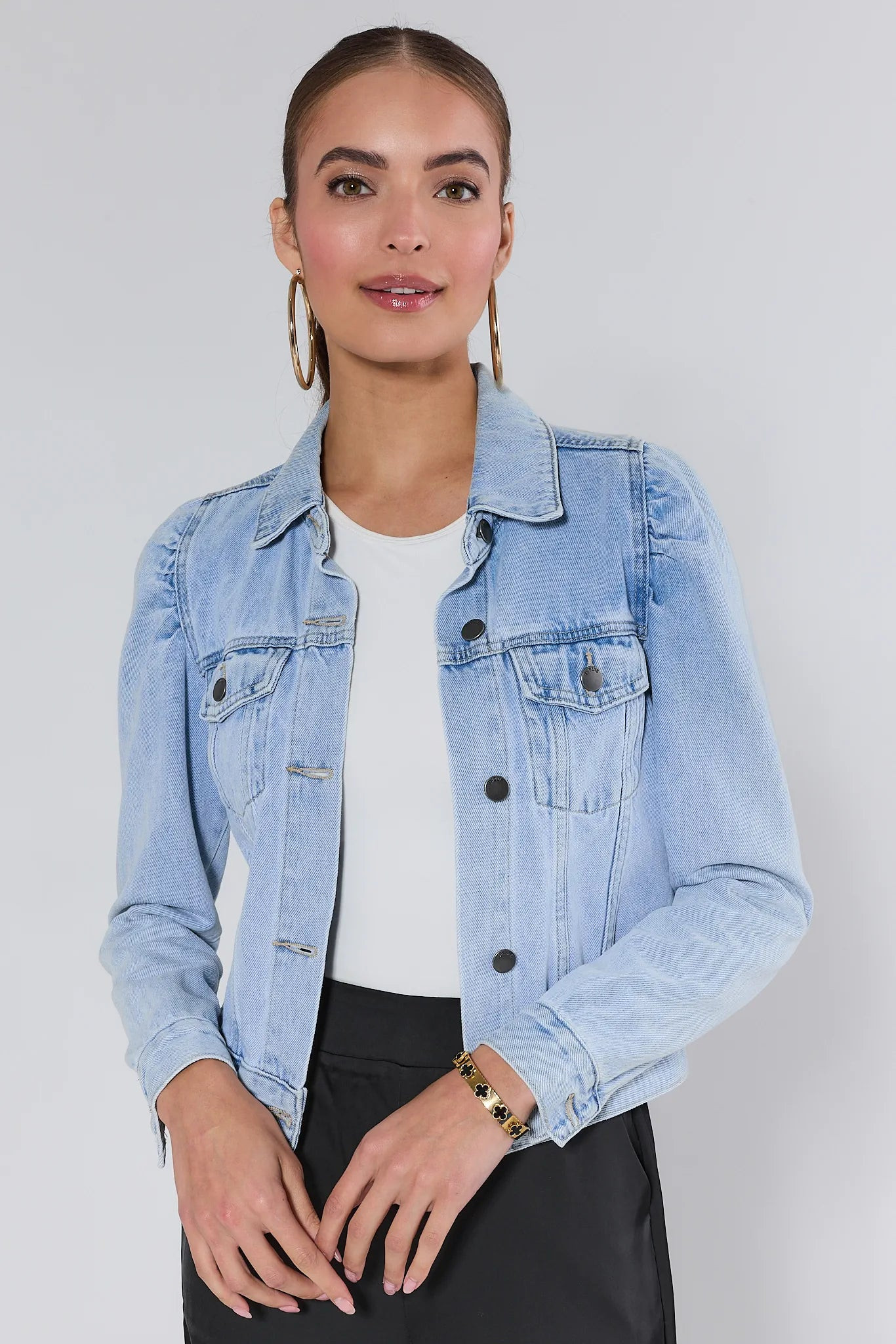 Roxanna Light Wash Denim Jacket | Avara