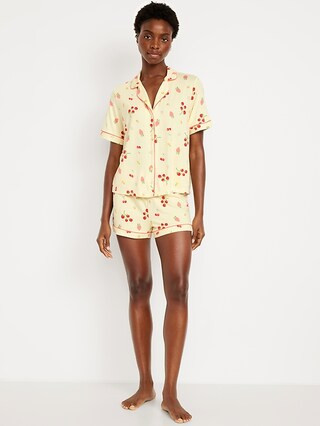 Knit Jersey Pajama Short Set | Old Navy (US)