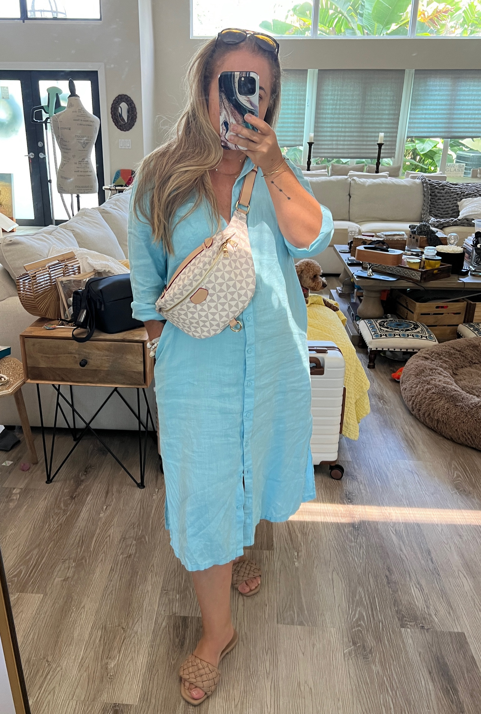 
Vacation outfit-The Drop Women's Fiona Relaxed Linen Midi Shirt dress. Perfect for travel vacation and summer outfit. My bag and shoes is from Amazon. Wearing size Largee



#LTKStyleTip #LTKMidsize

#LTKSeasonal #LTKTravel #LTKSwim