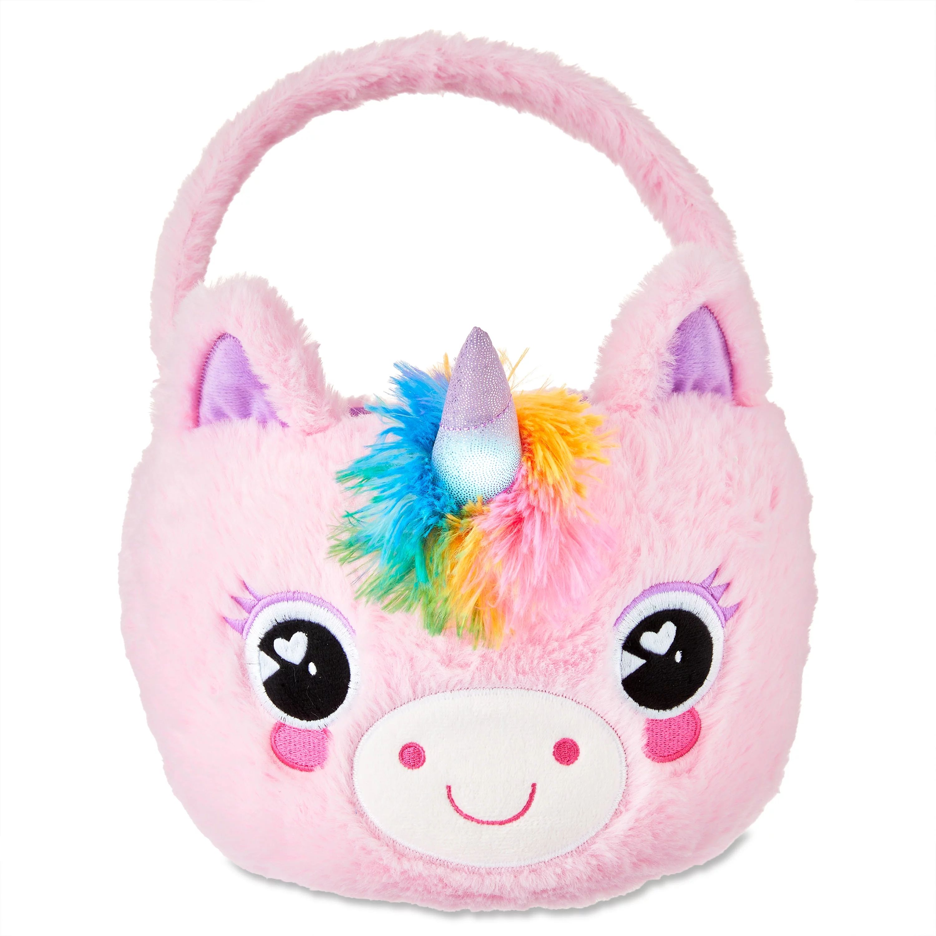 "Way to Celebrate! Easter Plush Light Up Easter Basket, Pink Unicorn" | Walmart (US)