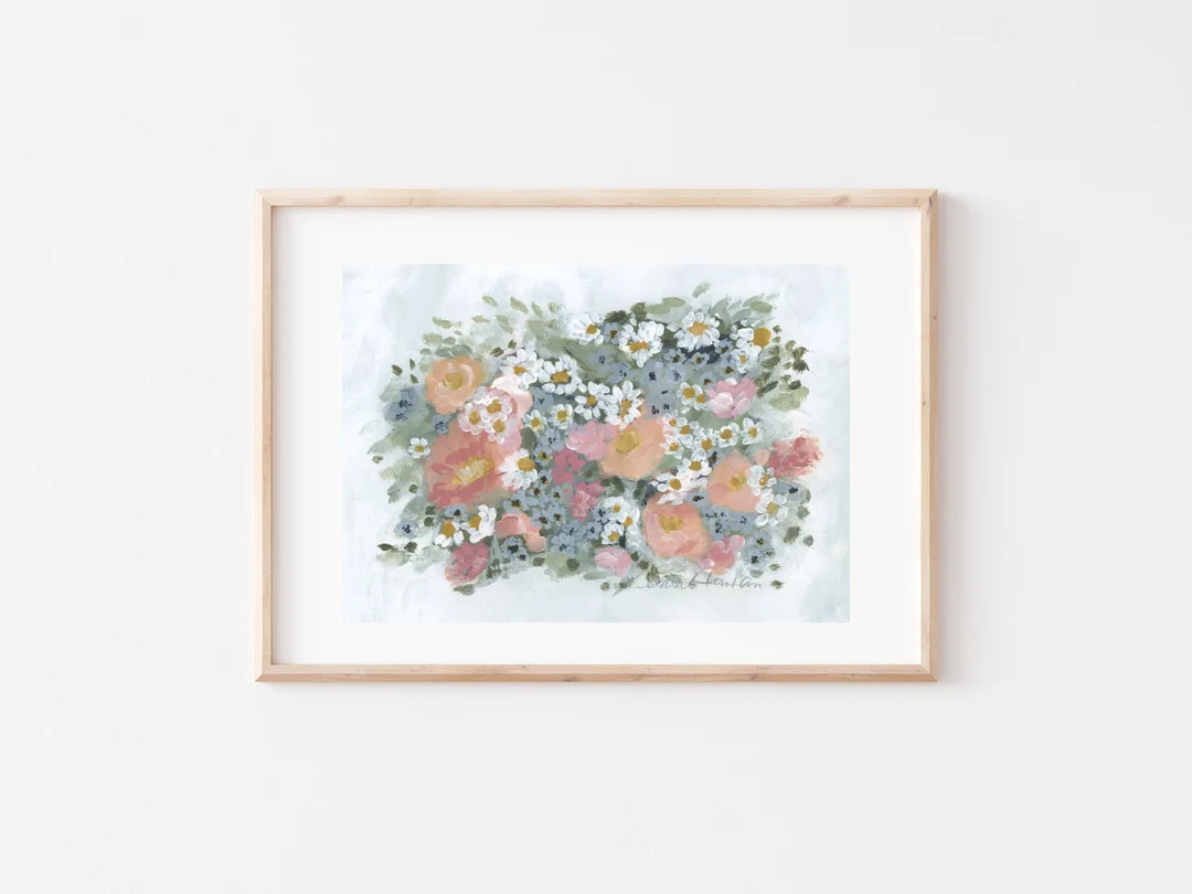 Floral Print Floral Painting Floral Artwork Abstract - Etsy | Etsy (US)